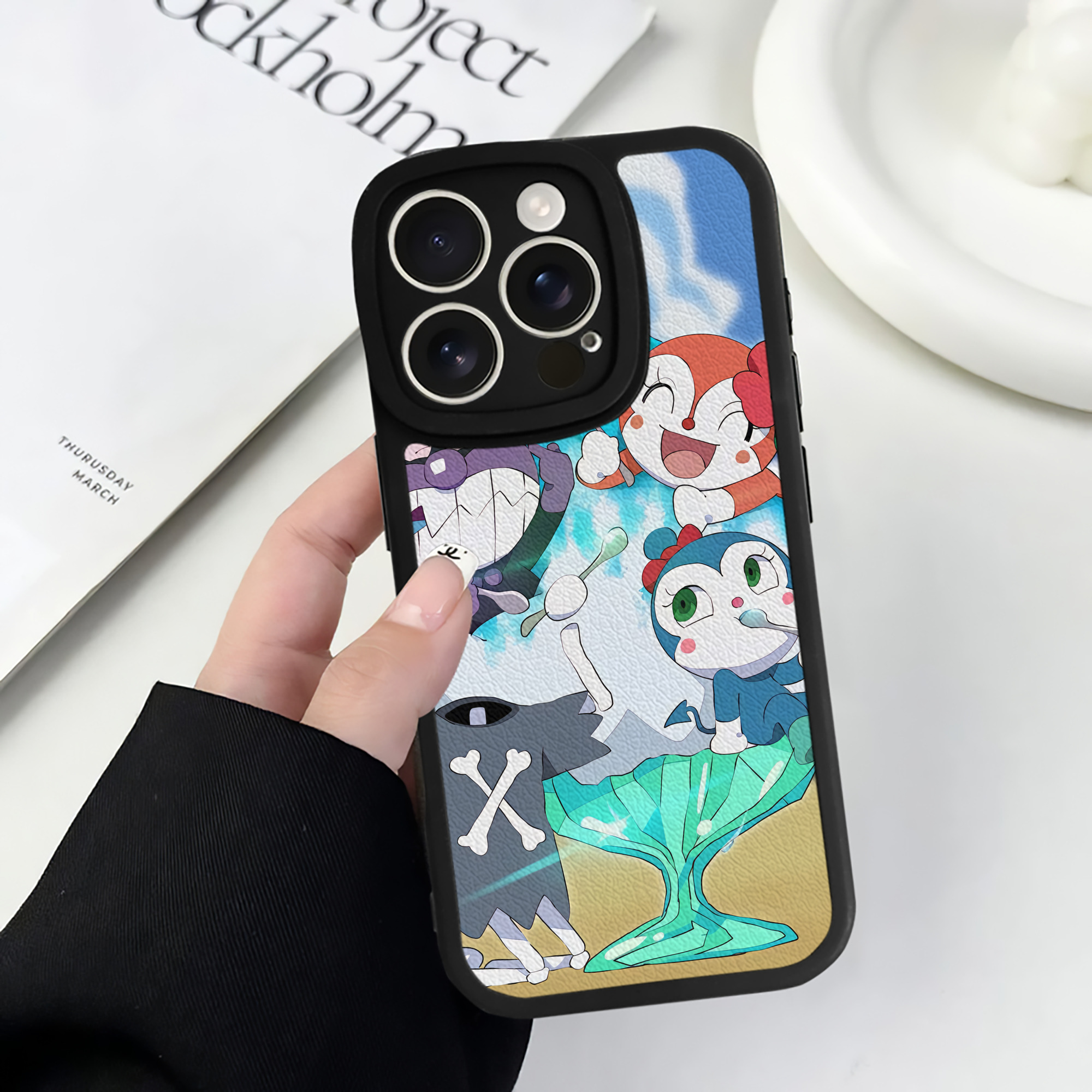 （画像用） アンパンマン Anpanman 【iPhone 16シリーズ対応】シリコンスマホケース（レザー調） 材質：シリコン